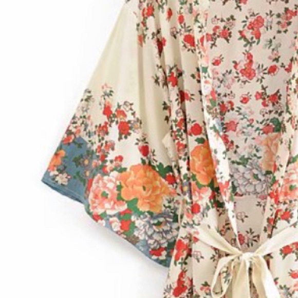 Swim Wildflower Bohemian Kimono Robe Brand New Boutique Poshmark